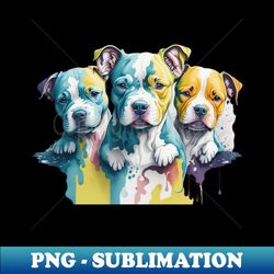 american pit bull terrier dog puppies head - stylish sublimation digital download - unlock vibrant sublimation designs