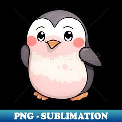 kawaii cute penguin - signature sublimation png file - bring your designs to life
