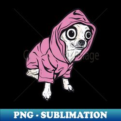 pink chihuahua hoodie - premium png sublimation file - perfect for personalization