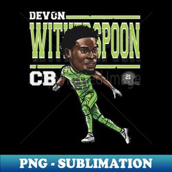 devon witherspoon seattle cartoon - png transparent sublimation file - spice up your sublimation projects
