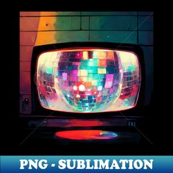 disco ball tv - trendy sublimation digital download - enhance your apparel with stunning detail