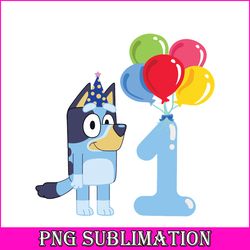 bluey birthday 1 svg