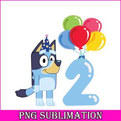 bluey birthday 2 svg