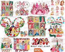 disney princess christmas png pack, magic princesses png