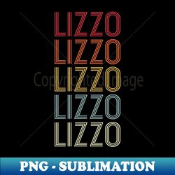 retro lizzo wordmark repeat - vintage style - special edition sublimation png file - create with confidence