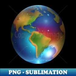 save the earth - png transparent digital download file for sublimation - enhance your apparel with stunning detail
