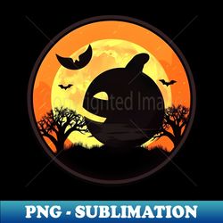 spooky pumpkin orange - high-quality png sublimation download - enhance your apparel with stunning detail