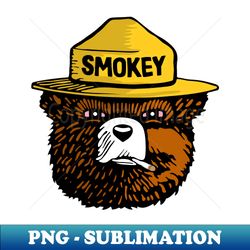 smokey the bear simple - artistic sublimation digital file - unleash your inner rebellion