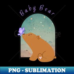 baby bear butterfly - creative sublimation png download - revolutionize your designs