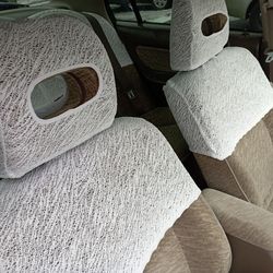 jdm honda civic ek 4-door sedan 96-2000 honda access lace seat covers half fabric oem