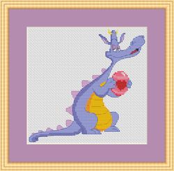 dragon cross stitch pattern new year dragon 2024 funny dragon reptile cross stitch cute nursery cross stitch decor pdf