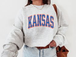 Kansas Sweatshirt, Kansas Crewneck, Oversized Kansas Sweatshirt, Vintage Kansas, Retro Kansas Shirt, Kansas  Shirt