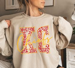 KC Chiefs sweatshirt, KC Chiefs in my heart shirt, Kansas City Football Sweatshirt, Gift For Football Fan, Chiefs Shirt,