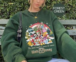 Vintage Walt Disney World Christmas Sweatshirt, Mickey's Very Merry Christmas party 2023 Shirt, Disney Family Christmas