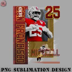 football png elijah mitchell football paper poster 49ers 2