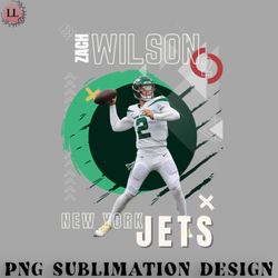 football png zack wilson football jets poster