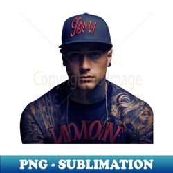 guy baseball cap tattoo - aesthetic sublimation digital file - bold & eye-catching