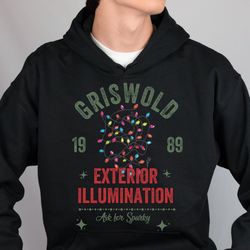 griswold illumination sweatshirt, funny christmas sweatshirt, funny holiday sweatshirt, holiday movie sweatshirt, christ