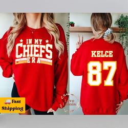 in my chiefs era shirt travis kelce swift shirt football chiefs jersey shirt travis kelce football nfl tshirt taylor and