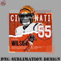 football png logan wilson football paper poster bengals