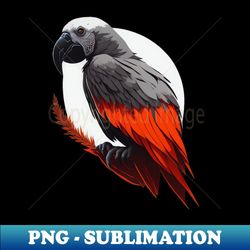 african grey - elegant sublimation png download - fashionable and fearless