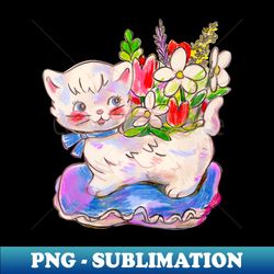 Cat Planter - High-quality Png Sublimation Download - Defying The Norms