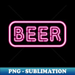 beer pink neon bar sign - premium png sublimation file - instantly transform your sublimation projects