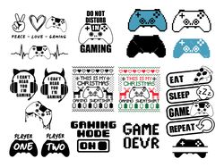 gamer svg bundle, png, pdf, gaming svg, gaming shirt svg