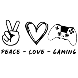 peace love gaming svg, png, pdf, gaming svg, gaming shirt svg