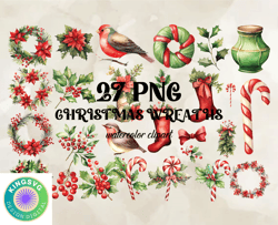 27 christmas wreaths png, christian christmas svg, christmas design, christmas shirt, christmas 09