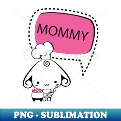 loving mommy dog cartoon with heart - digital sublimation download file - unleash your inner rebellion