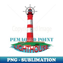 pemaquid point lighthouse - vintage sublimation png download - enhance your apparel with stunning detail
