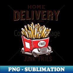 print design vintage junk fries retro design funny - vintage sublimation png download - bold & eye-catching