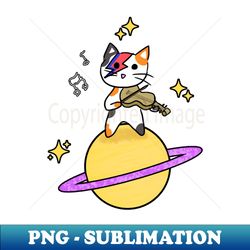 space oddity kitty - png transparent sublimation file - add a festive touch to every day