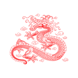 red chinese dragon