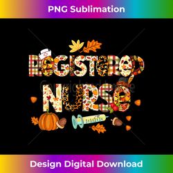 registered nurse leopard plaid pilgrim hat fall thanksgiving - artisanal sublimation png file - craft with boldness and assurance