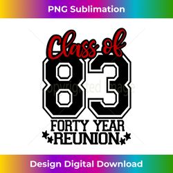 class of 1983, group, reunion,40 year, 83, school spirit long sleeve - chic sublimation digital download - access the spectrum of sublimation artistry