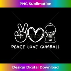 peace, love gumball maschine retro gumball maschine lover - chic sublimation digital download - channel your creative rebel