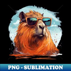 capybara capybara with sunglasses capybara with shades capybara funny capybara cute - special edition sublimation png file - instantly transform your sublimation projects