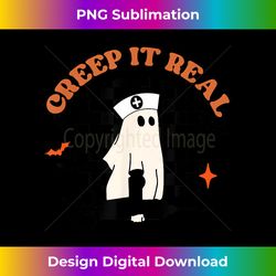 Creep It Real Nurse Funny Ghost Women Halloween Nurse - Vibrant Sublimation Digital Download - Channel Your Creative Rebel