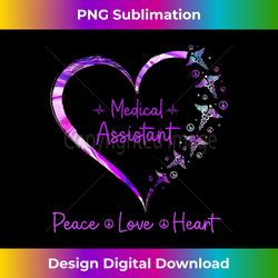 funny heart peace love heal medical assistant life nurse - bohemian sublimation digital download - elevate your style with intricate details