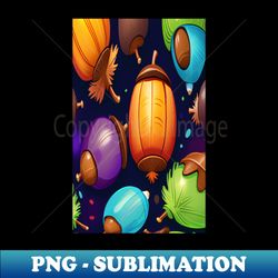 acorns in many colors - digital sublimation download file - perfect for sublimation art