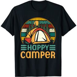 camping gifts happy camper campsite scout lovers camp t-shirt