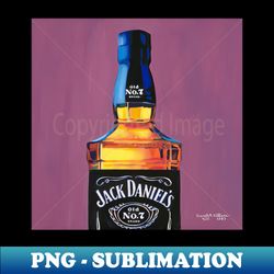 jack daniels bottle - modern sublimation png file - transform your sublimation creations