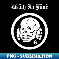 Death in June Totenkopf6 Black - Aesthetic Sublimation Digital File - Perfect for Creative Projects