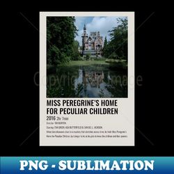 miss peregrines home for peculiar children - exclusive sublimation digital file - transform your sublimation creations