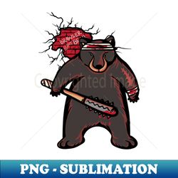 brawler bear - sublimation-ready png file - unleash your creativity