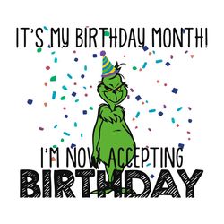 Its My Birthday Month Im Now Accepting Birthday SVG File