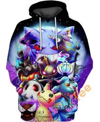 ghostlymon pokemon hoodie 3d