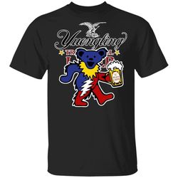 grateful dead bear and yuengling lager t-shirt funny beer tee mn02